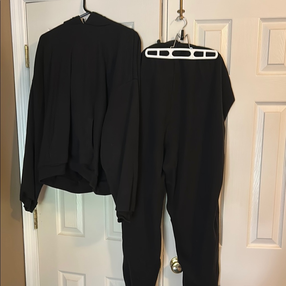 SKIMS Black Track Pants Comfortable Joggers